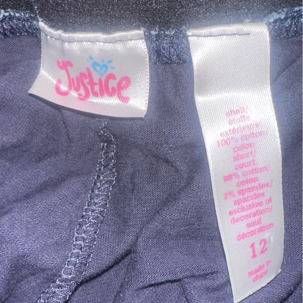 Justice Girls Size 12 Skirts – Navy Polka Dot & Floral Tiered Lot of 2